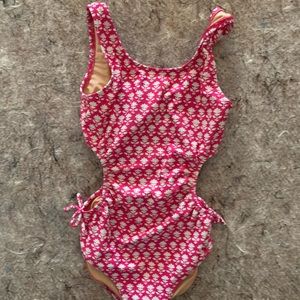 Jcrew girls size 8 bathing suit, side cut outs